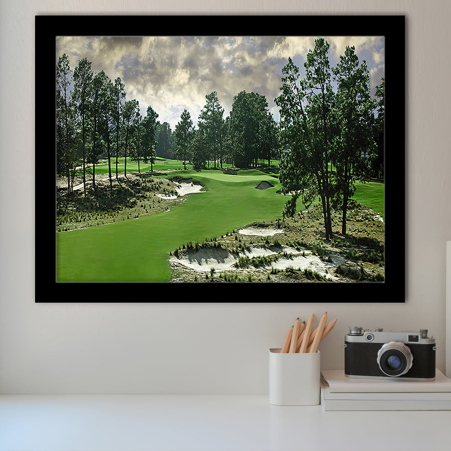 Pinehurst Course Number 2 Golf Courses, Golf Sport Print, Golf Lover, Framed Art Prints Home Decor