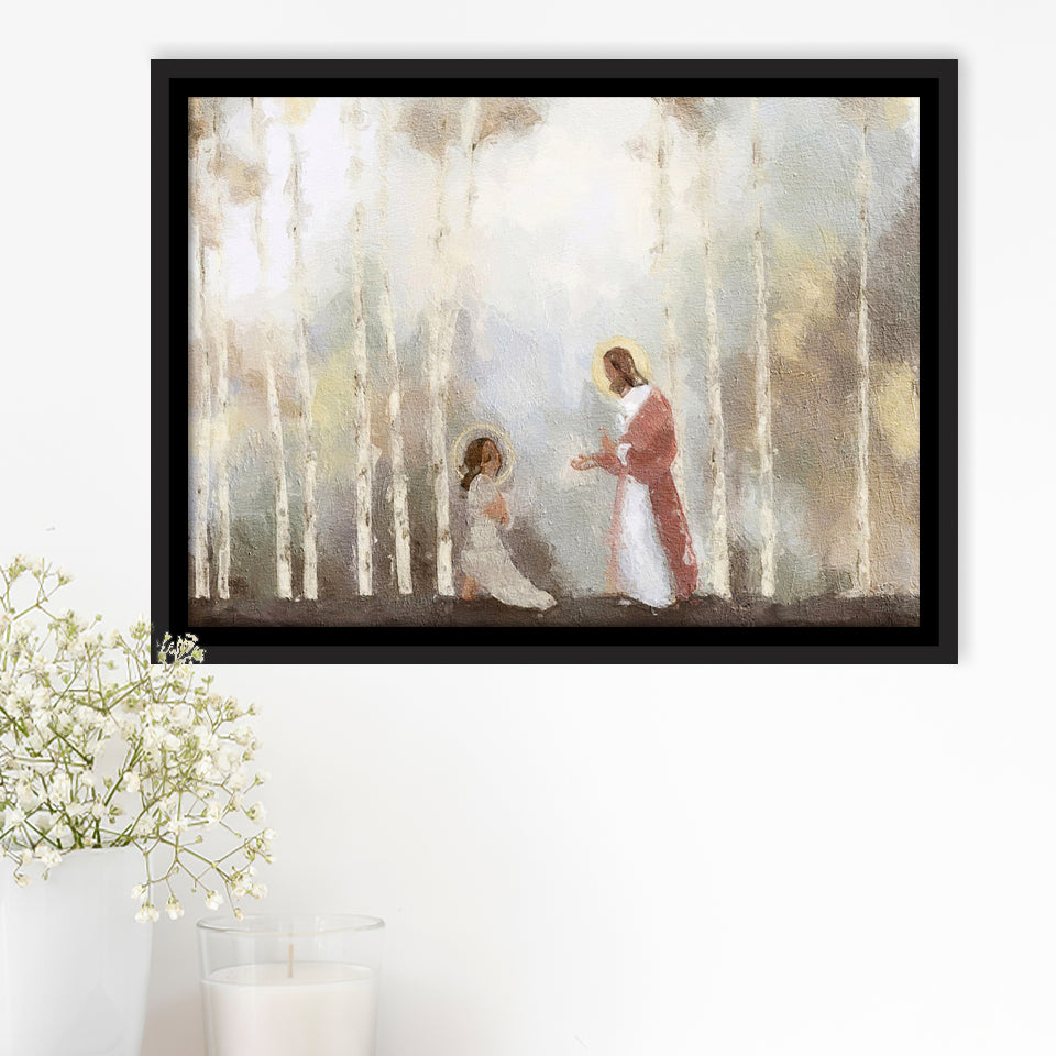 My Own Sacred Grove God Comes To Women Framed Canvas Prints Wall Art - Painting Canvas, Floating Frame, Wall Decor