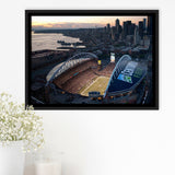 Centurylink Field in Seattle, Stadium Canvas, Sport Art, Gift for him, Framed Canvas Prints Wall Art Decor, Framed Picture