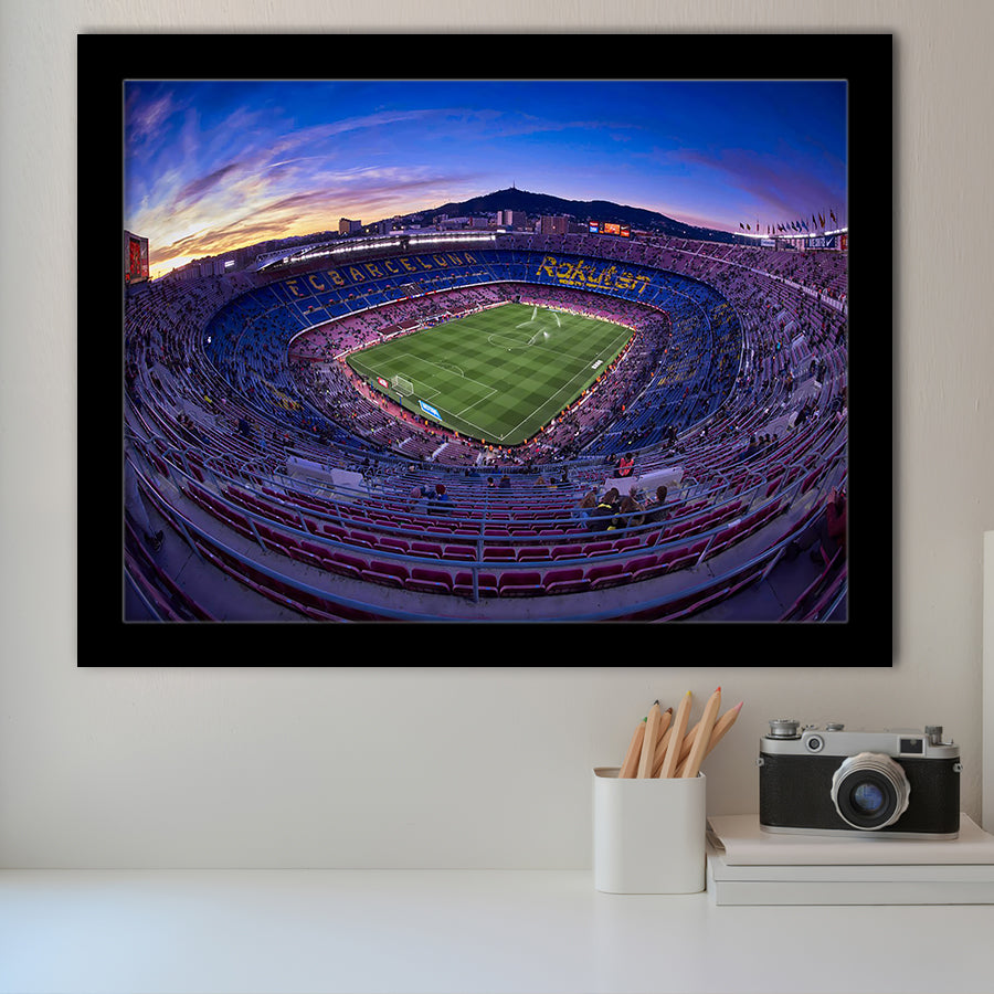 Barcelona Spain Camp Nou, Stadium Canvas, Sport Art, Gift for him, Framed Art Prints Wall Art Decor, Framed Picture