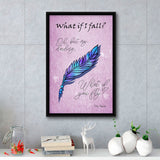What If I Fall Oh But My Darling What If You Fly Framed Canvas Prints Wall Art - Painting Canvas, Wall Decor, Floating Frame