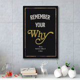 Remember your why - Motivation Canvas, Canvas Wall Art, Framed Canvas, Canvas Art