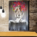 Coke Lady Pop Art Graffiti Art Canvas Prints Wall Art Decor - Painting Canvas, Home Decor, Art Print, Art For Sale