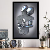 3D Effect Art Eternal Love Iron Mesh Framed Art Print Wall Decor - Painting Art,Framed Picture,Wall Art