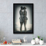 3D Effect Ali & Nino Couple Love Art Framed Canvas Prints Wall Art - Painting Canvas, Home Wall Decor, Prints for Sale, Floating Frame