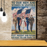 Veteran Gift To Our Men And Women Canvas Prints Wall Art - Painting Canvas, Wall Decor, For Sale