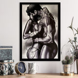 Loved Black Couple Framed Art Prints Wall Decor - Painting Prints, Wall Art, Framed Picture, For Sale