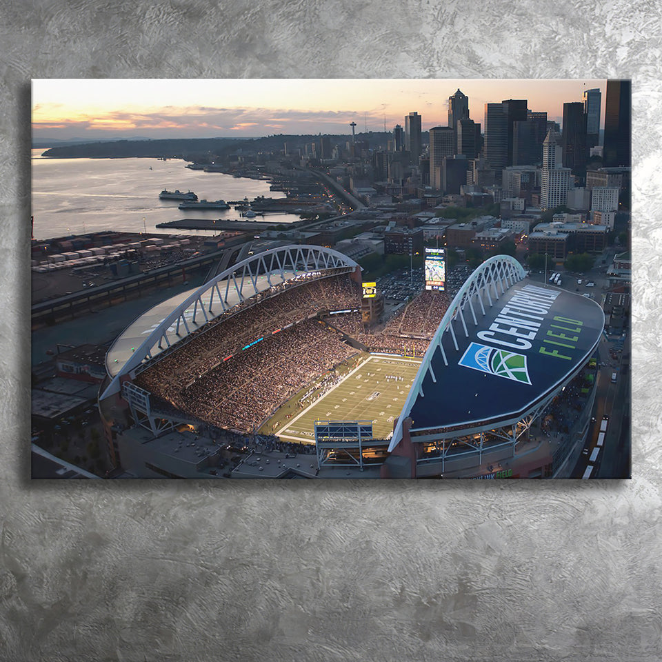 Centurylink Field in Seattle, Stadium Canvas, Sport Art, Gift for him, Fan Gift, Canvas Prints Wall Art Decor