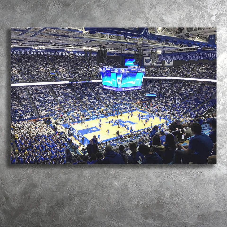 Kentucky Wildcats Stadium Canvas Prints Rupp Arena Wall Art Basketball,Sport Stadium Art Prints, Fan Gift, Wall Decor