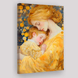 Mother And Child Art,Klimt Mother And Child,Gustav Klimt Mother And Child, Canvas Painting, Canvas Print Wall Art Decor