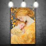 Mother And Child Art,Klimt Mother And Child,Gustav Klimt Mother And Child, Canvas Painting, Canvas Print Wall Art Decor