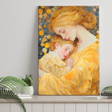 Mother And Child Art,Klimt Mother And Child,Gustav Klimt Mother And Child, Canvas Painting, Canvas Print Wall Art Decor