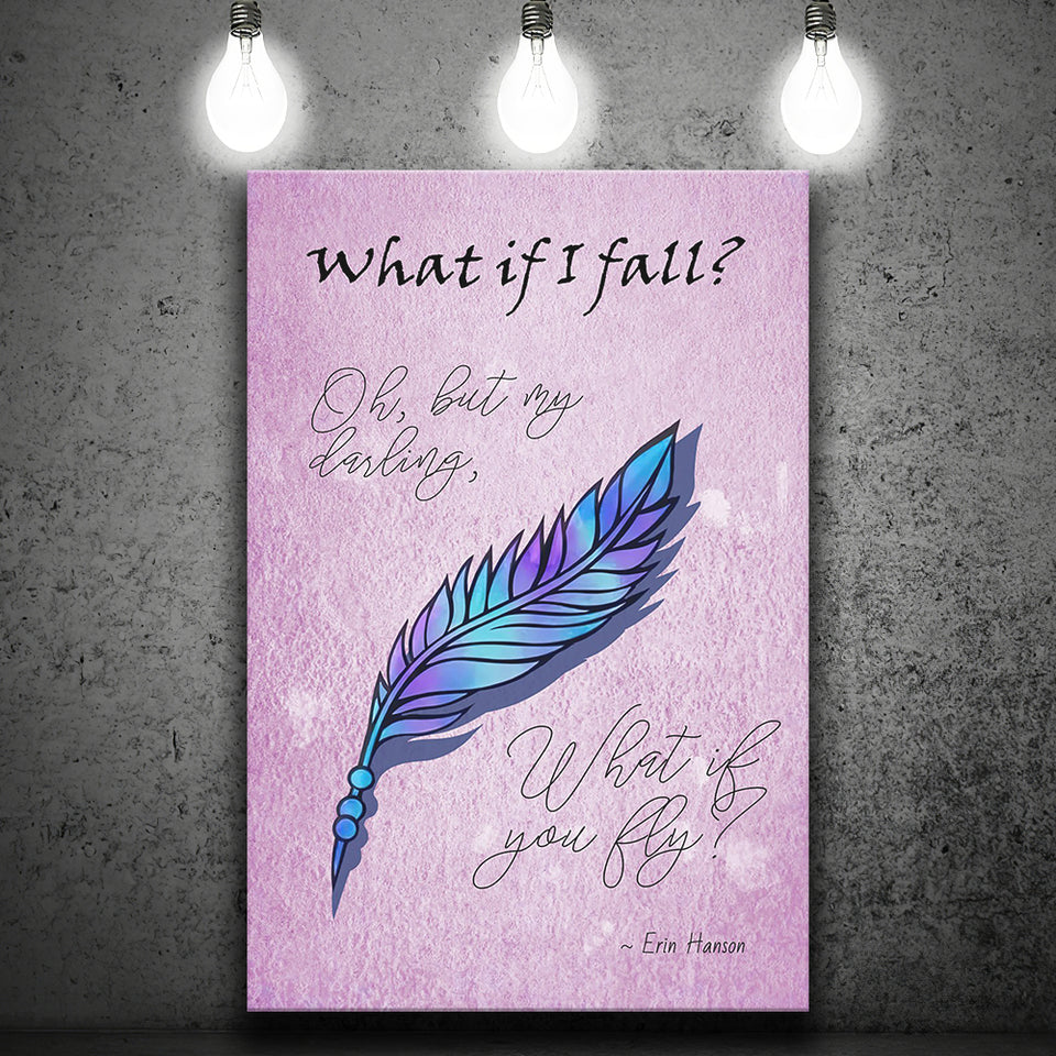 What If I Fall Oh But My Darling What If You Fly Canvas Prints Wall Art - Painting Canvas, Wall Decor, Painting Prints