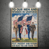 Veteran Gift To Our Men And Women Canvas Prints Wall Art - Painting Canvas, Wall Decor, For Sale