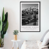 Shadow Creek Golf Club Hole 18, North Las Vegas, Nevada, Golf Art Print, Floating Frame, Framed Canvas Print Wall Art