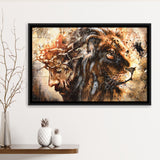 Jesus And Lion Framed Canvas Prints Wall Art - Painting Canvas,Framed Picture,Home Art Wall Decor