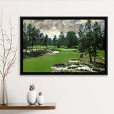 Pinehurst Course Number 2 Golf Courses, Golf Art Print, Framed Canvas Prints Wall Art Decor, Floating Frame