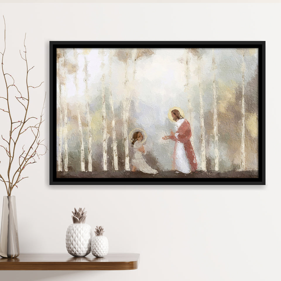 My Own Sacred Grove God Comes To Women Framed Canvas Prints Wall Art - Painting Canvas, Floating Frame, Wall Decor