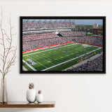 New England Patriots Wall Art Gillette Stadium Framed Canvas Prints,Sport Stadium Art Prints, Fan Gift