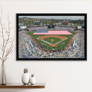 Los Angeles Dodgers Stadium Wall Art Dodger Stadium Framed Canvas Prints,Sport Stadium Art Prints, Fan Gift