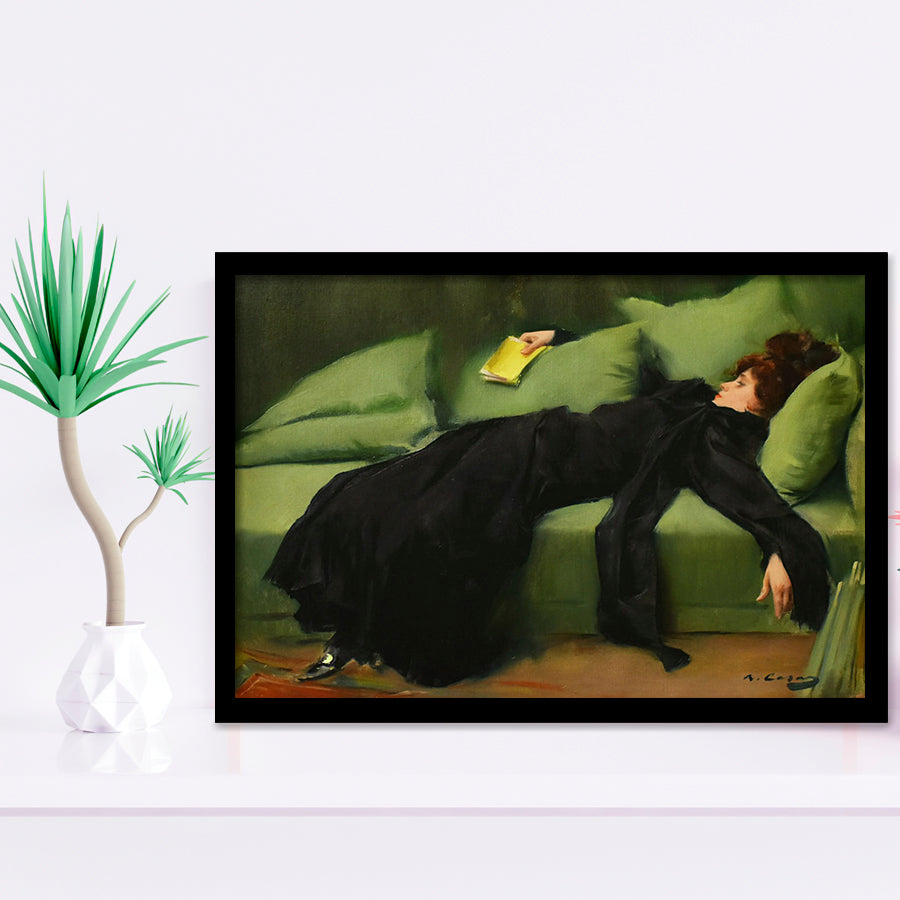 Ramon Casas, Decadent Young Woman After The Dance 1899 Framed Art Prints Wall Decor, Framed Picture, Large Art Prints