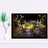 Islamic Prayer Religious Islamic Mosque Mecca Framed Art Prints Wall Art Decor, Framed Picture, Home Decor