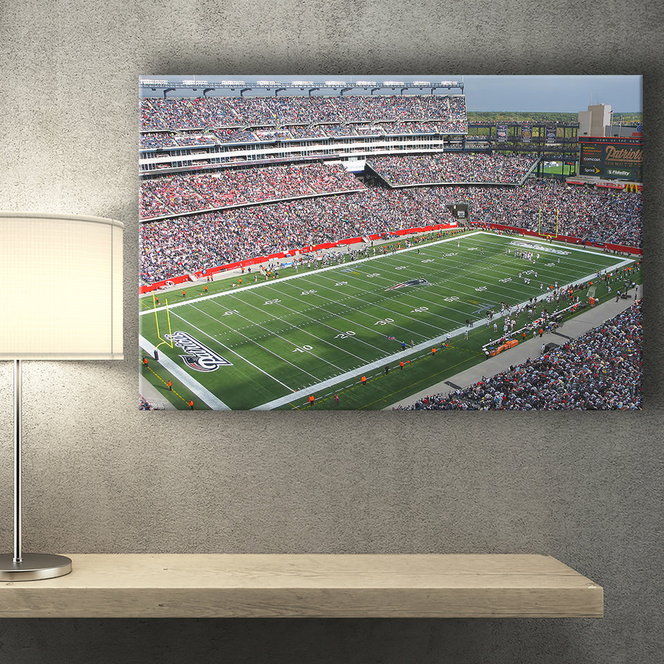 New England Patriots Wall Art Gillette Stadium Canvas Prints,Sport Stadium Art Prints, Fan Gift, Wall Decor
