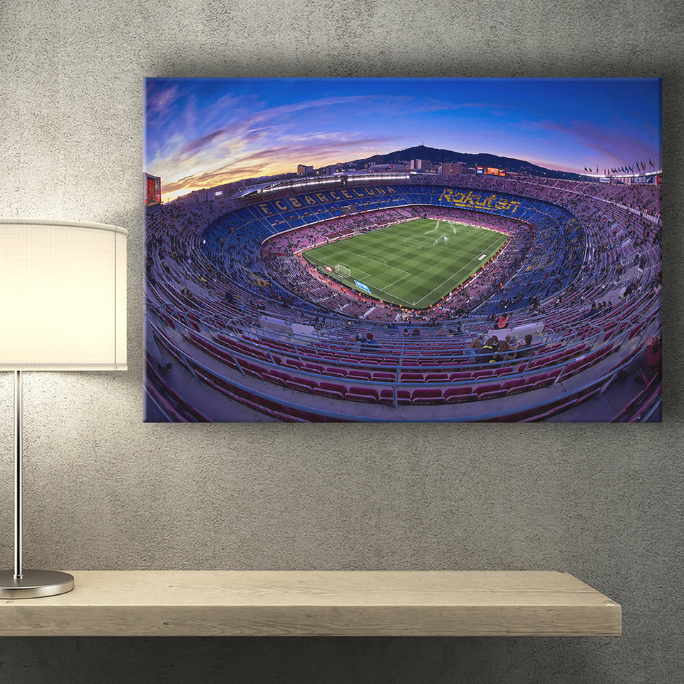 Barcelona Spain Camp Nou, Stadium Canvas, Sport Art, Gift for him, Fan Gift, Canvas Prints Wall Art Decor