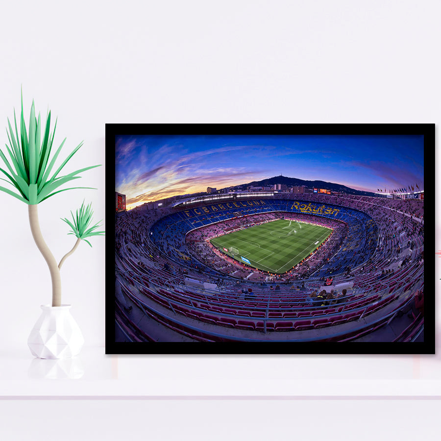 Barcelona Spain Camp Nou, Stadium Canvas, Sport Art, Gift for him, Framed Art Prints Wall Art Decor, Framed Picture