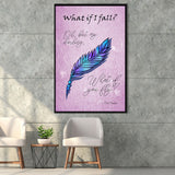 What If I Fall Oh But My Darling What If You Fly Framed Canvas Prints Wall Art - Painting Canvas, Wall Decor, Floating Frame
