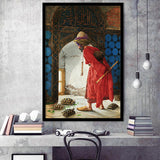 The Tortoise Trainer, Osman Hamdi Painting Framed Art Print Wall Art Decor,Framed Picture