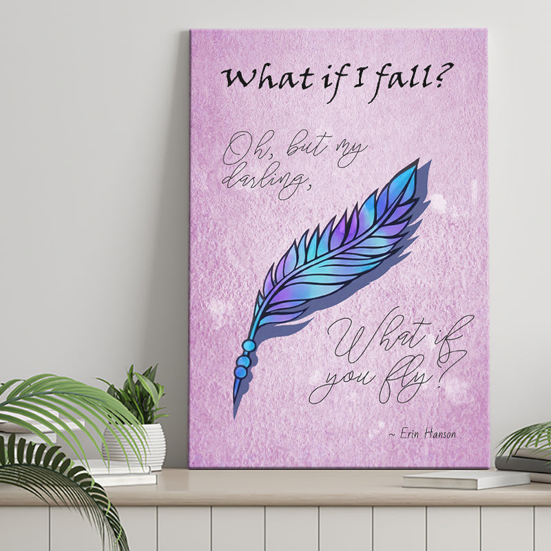What If I Fall Oh But My Darling What If You Fly Canvas Prints Wall Art - Painting Canvas, Wall Decor, Painting Prints