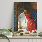 The Tortoise Trainer, Osman Hamdi Painting Canvas Prints Wall Art Home Decor