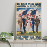 Veteran Gift To Our Men And Women Canvas Prints Wall Art - Painting Canvas, Wall Decor, For Sale