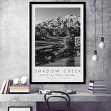 Shadow Creek Golf Club Hole 18, North Las Vegas, Nevada, Golf Art, Gift for him, Framed Art Print Wall Decor