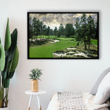 Pinehurst Course Number 2 Golf Courses, Golf Art Print, Framed Canvas Prints Wall Art Decor, Floating Frame