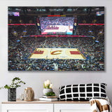Quicken Loans Arena Cleveland, Stadium Canvas, Sport Art, Gift for him, Fan Gift, Canvas Prints Wall Art Decor
