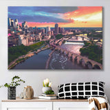 Minneapolis, Minneapolis Skyline100 Canvas Prints Wall Art Home Decor - Painting Canvas, Ready to hang