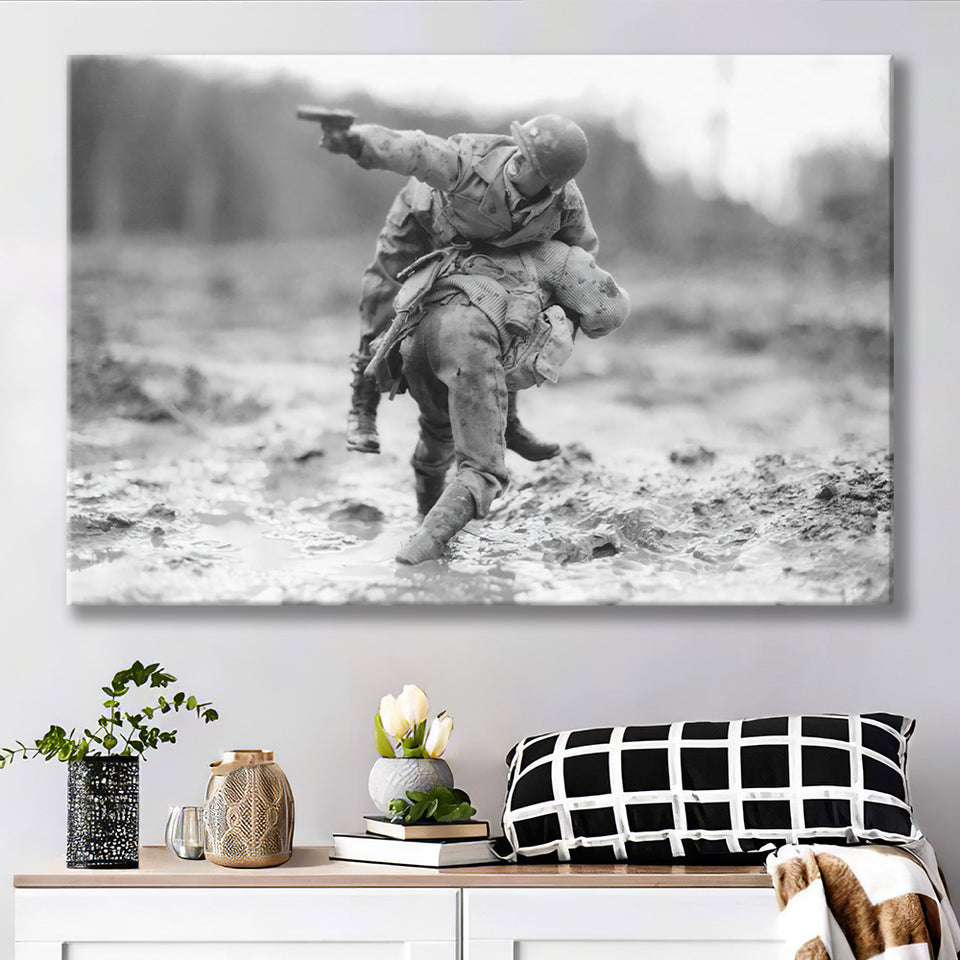 Leave no man behind Canvas Prints Wall Art - Painting Canvas, Wall Decor,Art Prints, Painting Prints, For Sale