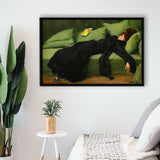 Ramon Casas, Decadent Young Woman After The Dance 1899 Framed Canvas Prints Wall Art, Floating Frame, Large Canvas Home Decor