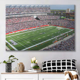 New England Patriots Wall Art Gillette Stadium Canvas Prints,Sport Stadium Art Prints, Fan Gift, Wall Decor