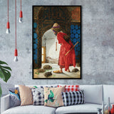 The Tortoise Trainer, Osman Hamdi Painting Framed Art Print Wall Art Decor,Framed Picture