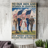 Veteran Gift To Our Men And Women Canvas Prints Wall Art - Painting Canvas, Wall Decor, For Sale
