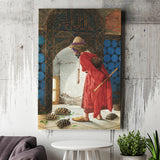 The Tortoise Trainer, Osman Hamdi Painting Canvas Prints Wall Art Home Decor