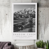 Shadow Creek Golf Club Hole 18, North Las Vegas, Nevada, Golf Art Print, Gift for him, Canvas Print Wall Art