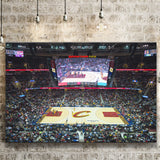 Quicken Loans Arena Cleveland, Stadium Canvas, Sport Art, Gift for him, Fan Gift, Canvas Prints Wall Art Decor