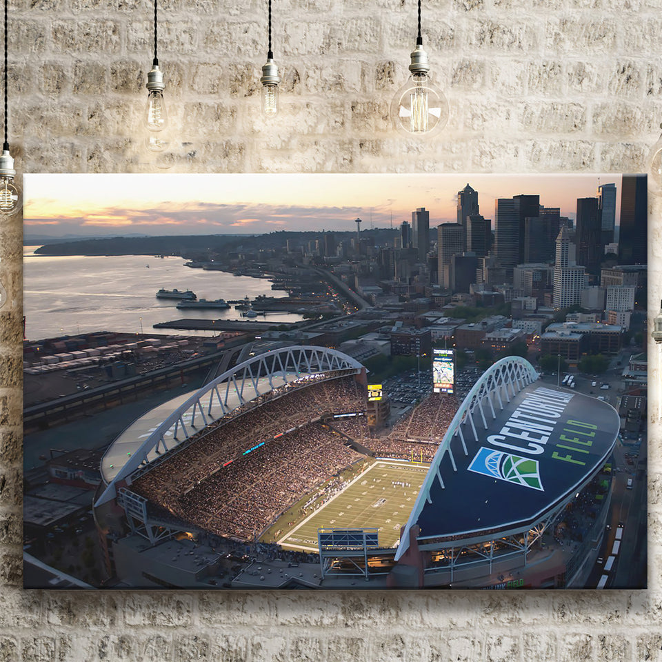 Centurylink Field in Seattle, Stadium Canvas, Sport Art, Gift for him, Fan Gift, Canvas Prints Wall Art Decor