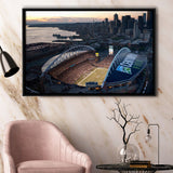 Centurylink Field in Seattle, Stadium Canvas, Sport Art, Gift for him, Framed Canvas Prints Wall Art Decor, Framed Picture