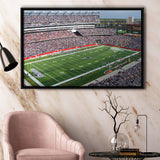 New England Patriots Wall Art Gillette Stadium Framed Canvas Prints,Sport Stadium Art Prints, Fan Gift