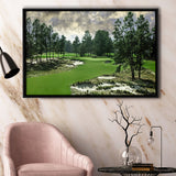 Pinehurst Course Number 2 Golf Courses, Golf Art Print, Framed Canvas Prints Wall Art Decor, Floating Frame